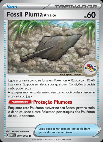 Fóssil Pluma Arcaico