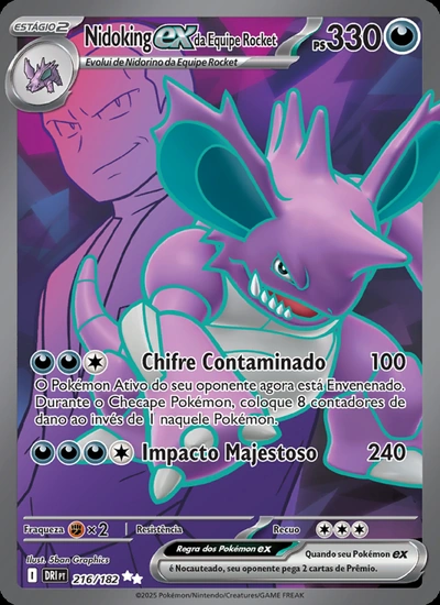 Nidoking ex da Equipe Rocket