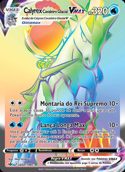 Calyrex Cavaleiro Glacial VMAX