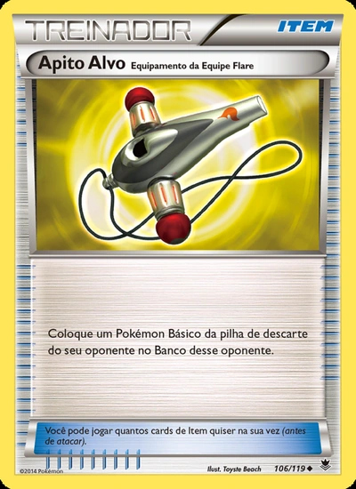 Apito Alvo – Equipamento da Equipe Flare